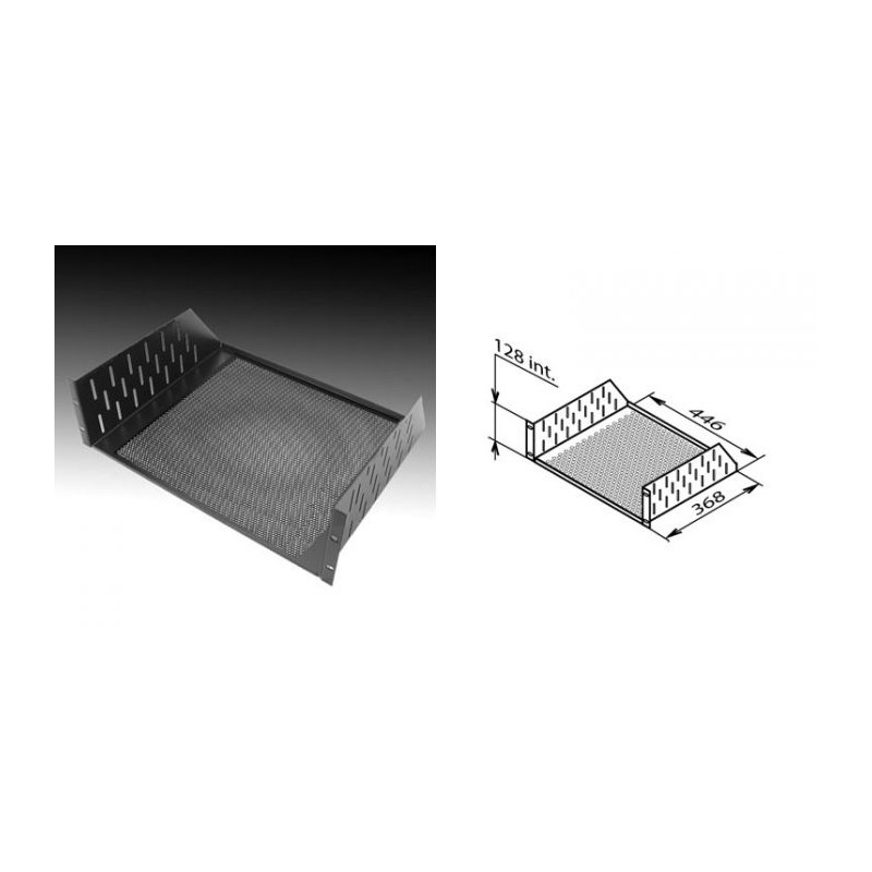 Etagère rackable 3U avec fond ajouré