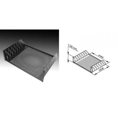 Etagère rackable 3U avec fond ajouré