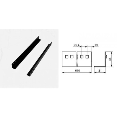 Paire d'équerres de soutien 610mm pour racks