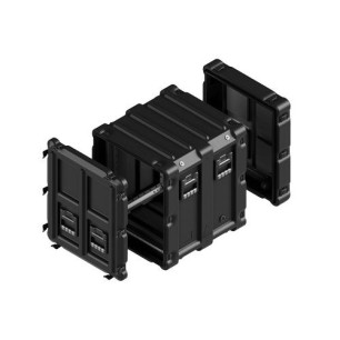 Amazon rack 12U profondeur châssis 480 mm, couv. arrière 125 mm, Noir