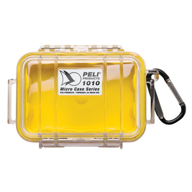 Microcase 1010 coque transparente, liner jaune