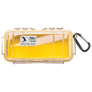 Microcase 1030 coque transparente, liner jaune