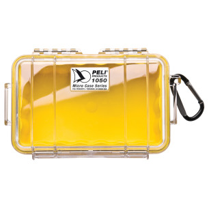 Microcase 1050 coque transparente, liner jaune