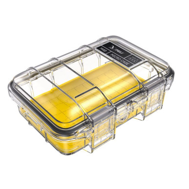 Microcase M40 coque transparente, liner jaune