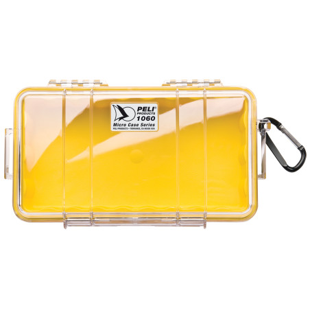 Microcase 1060 coque transparente, liner jaune