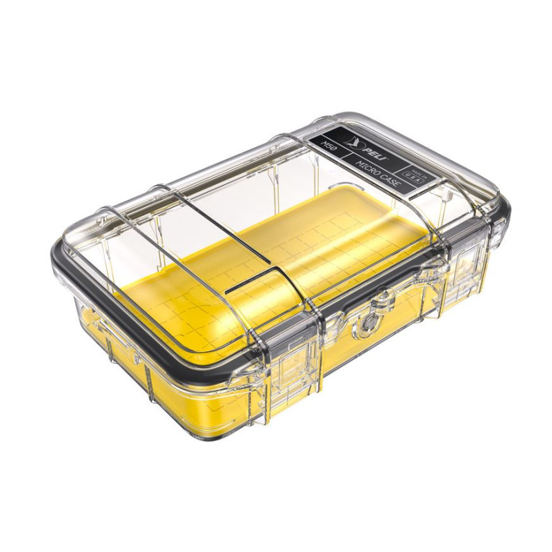 Microcase M50 coque transparente, liner jaune