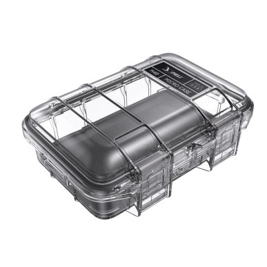 Microcase M40 coque transparente, liner noir