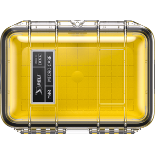 Microcase M40 coque transparente, liner jaune