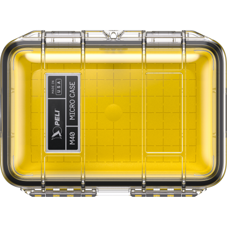 Microcase M40 coque transparente, liner jaune