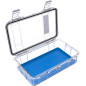 Microcase M60 coque transparente, liner bleu