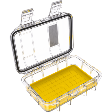 Microcase M40 coque transparente, liner jaune