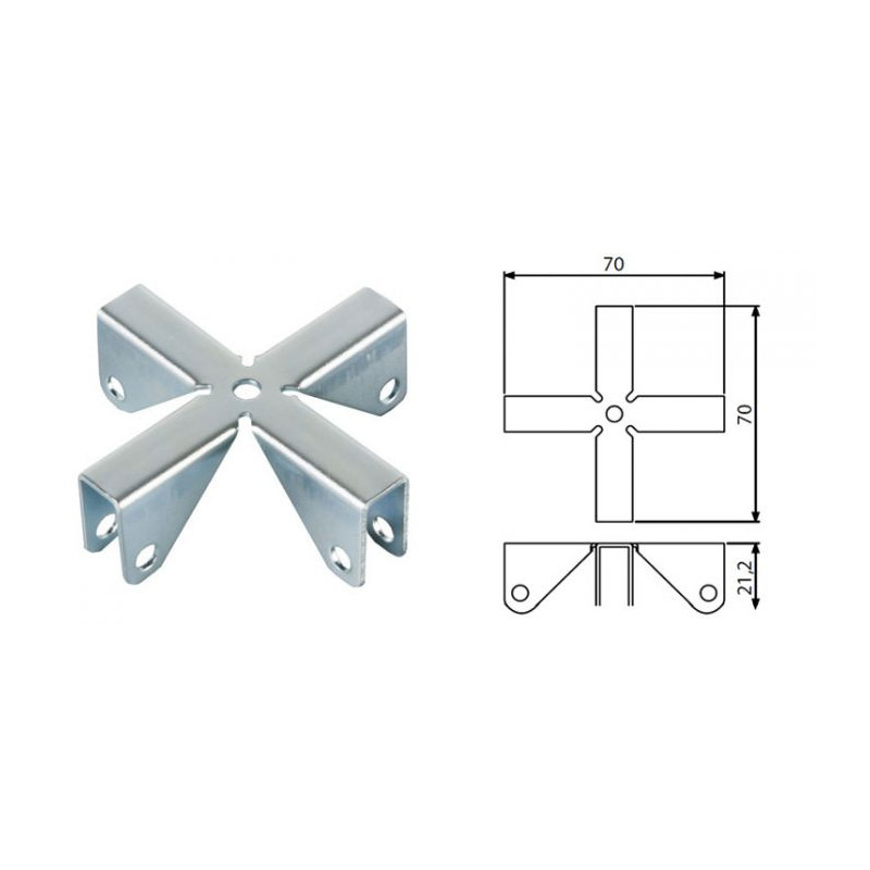 Jonction de cloison pour 9.2mm