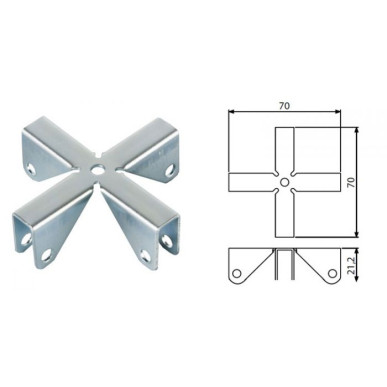 Jonction de cloison pour 9.2mm