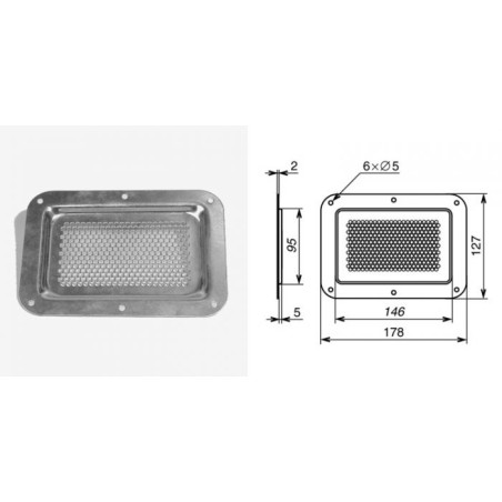 Cuvette percée pour ventilation