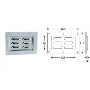 Cuvette de ventilation horizontale