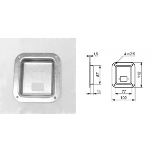 Cuvette percée pour 1 connecteur secteur