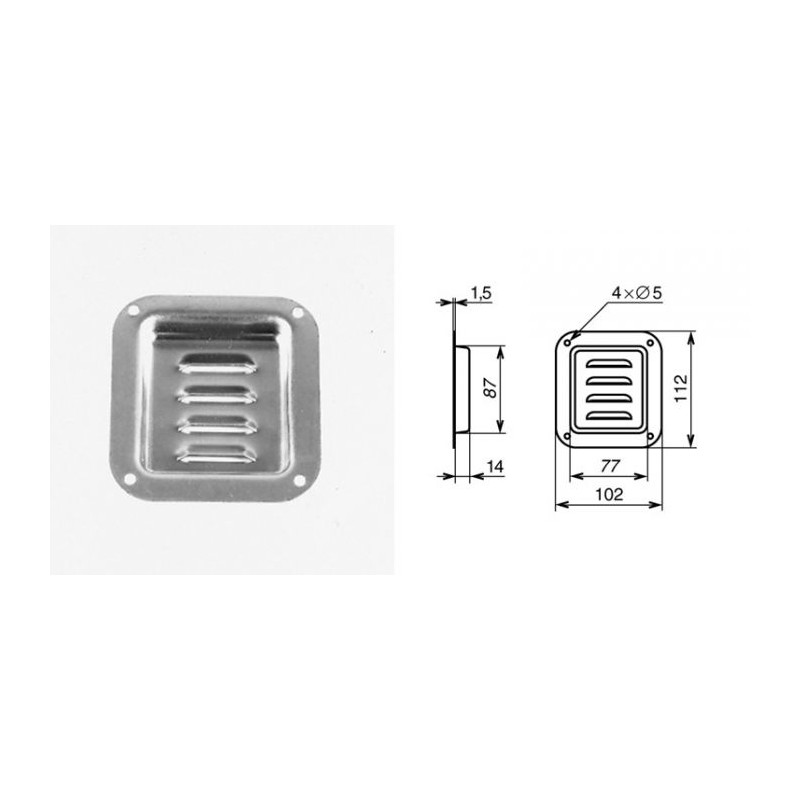 Cuvette percée pour ventilation verticale