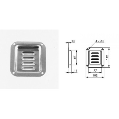 Cuvette percée pour ventilation verticale