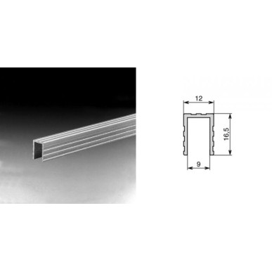 Profilé &quot;sommet de cloison&quot; 9mm (le mètre)