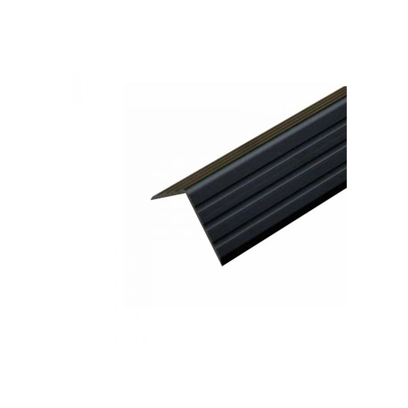 Cornière d'angle aluminium 30 x 30 mm noire (le mètre)