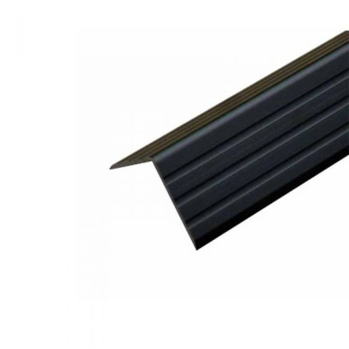 Cornière d'angle aluminium 30 x 30 mm noire (le mètre)