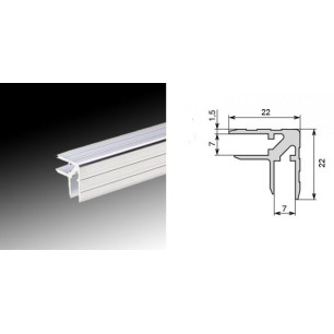 Cornière d'angle double 22 x 22 mm (le mètre)