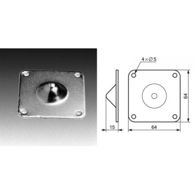 Pied métallique mâle de gerbage compatible 9760