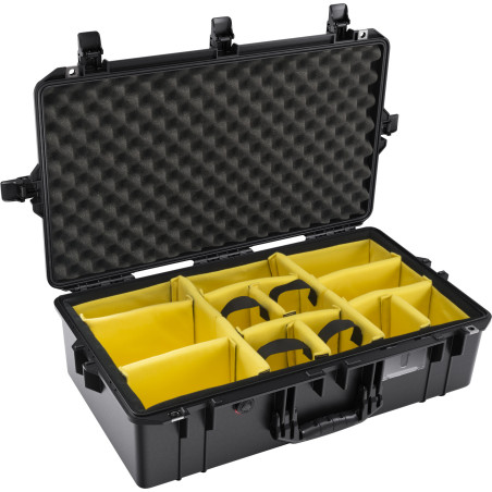 Valise Peli™ Air 1605 avec kit de cloisons Velcro, noire