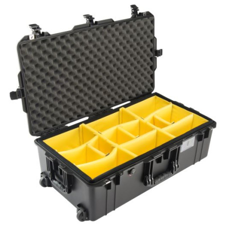 Valise Peli™ Air 1615 avec kit de cloisons Velcro, noire